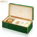 Luxury lacquer perfume insense gift box custom logo essence oil burner wooden boxes